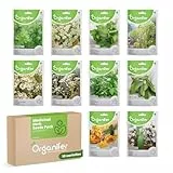 Heilkräutersamen-Paket - 10 Sorten - Für Die Natürliche Gesundheit - Gentechnikfreie Samen - Kräutersamen - Für Den Innenbereich - Organifer