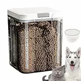 Pet Food Lagerung - 5L Triple -Lock -System luftdichtes Hundefutteraufbewahrung | Stapelbares Design Clear Pet Food Container | PET-Nahrungsaufbewahrungsbehälter für Haustiernahrung erfrischend und gu