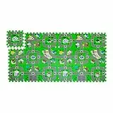 Relaxdays Puzzlematte Straße, 18-teilige Spielmatte, schadstofffrei, Eva Schaumstoff, Kinderzimmer, 178,5 x 90 cm, bunt