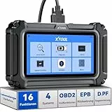 XTOOL D5S OBD2 Diagnosegerät Auto für 4 Systeme-Motor/ABS/SRS/Getriebe mit 16+ Resets, Öl/EPB/SAS/BMS/ABS/DPF/GPF/TPMS/Drosselklappe, Volle EOBD/OBD2 Funktionen, AutoVIN, CAN FD, Lebenslang Updates