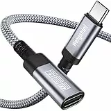Wengshini USB C Verlängerungs Kabel 1.5M,USB C Buchse auf USB Stecker USB C Kabel Verlängerung,100W/20Gbps Datenübertragung für Laptop, Mobiltelefon, Monitor,