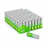 GP Super Alkaline Batterien AA 1,5V, ideal für die Stromversorgung von Geräten des täglichen Bedarfs, Neue G-TECH-Technologie, 80 Stück AA Batterien im Vorratspack
