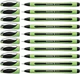 Schneider Xpress Fineliner (Strichstärke 0,8 mm, dokumentenecht) 10er Packung schwarz