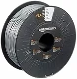 Amazon Basics 3D-Drucker-Filament aus PLA-Kunststoff, 1.75 mm, Silberfarben, 1-kg-Spule