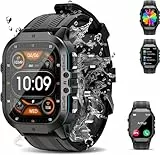 OBA Oukitel BT20 Smartwatch mit 1,96 Zoll AMOLED-Display, Bluetooth, Sprachassistent, Herzfrequenzmesser, Schrittzähler und Schlafüberwachung, L