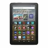 Zertifiziert und generalüberholt Fire HD 8-Tablet, 8-Zoll-HD-Display, 32 GB, 30% schnellerer Prozessor, für Unterhaltung unterwegs (2022), schwarz, mit Werbung