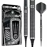 WINMAU Blackout 20g Softip Profi Wolfram Dartpfeile Set mit Flights und Schäfte