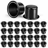 AOMIG Kerzenhalter für Stab- und Teelichter, Silber Metall, Schwarz, 30 Stück