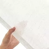 Deconovo Leinen Gardinen mit Kräuselband 2er Set H225x B140 cm Weiß Stores Vorhänge für Schienensystem Sheer Curtains