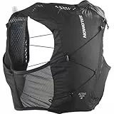 Salomon Active Skin 4 Unisex Running Hydration Vest Hiking Trail With Flasks Included, Precision Fit, 4L, and Optimized Storage