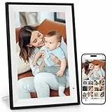 AEEZO Digitaler Bilderrahmen WLAN 10,1 Zoll,1280x800 IPS Touchscreen Elektronischer Fotorahmen,32GB-Speicher,Automatische Drehung, Unterstützt Micro SD Karte