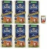 6x Riso scotti per arancine, Idealer Reis für sizilianische Arancini, 100% italienischer Reis 1kg + Italian Gourmet polpa 400g