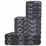 Joop! Handtuch Set, 10-TLG - Cornflower, 2X Duschtuch, 4X Handtuch, 4X Gästetuch Anthrazit Set