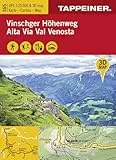 3D-Wanderkarte Vinschger Höhenweg: Carta escursionistica 3D - Alta via della Val Venosta (Kombinierte Sommer-Wanderkarten Südtirol: Topografische Karte + 3D-Panoramakarte)