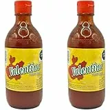 Valentina Salsa Picante 2er Set (2x370ml) - scharfe Chilisauce – Doppelpack zusammengestellt durch Pikaflor
