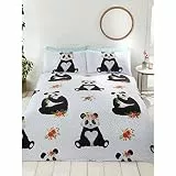 Rapport Home Rapport Bettwäsche-Set Panda, Baumwolle, Mehrfarbig, 2-teilig, Größe: Einzelbett 135 x 200 cm