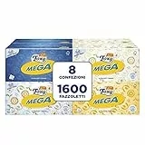 Foxy Mega Taschentücher in Box | 8 Box mit 200 Taschentüchern 2-lagig | 4 | 100% FSC®-zertifiziertes Papier | 100% recycelbar