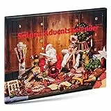 WURSTBARON® Salami Adventskalender - 24 Mini Wurst Sterne und Herzen - 6 Stück