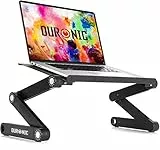 Duronic DML121 Multifunktionaler Laptop-Ständer, faltbar, verstellbar, mit 6 Gelenken, für Tablet oder MacBook