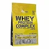 OLIMP SPORT NUTRITION- Whey Protein Complex 100%. Hochwertiges Protein Pulver aus einer Eiweißkombination von Molkeneiweißkonzentrat und Molkeneiweißisolat für den Muskelaufbau. Geschmack: Vanille (700 g)