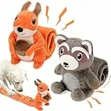 LECHONG 2er-Pack Plüsch-Hundespielzeuge, 58cm Schnüffelpuzzle-Zerrspielzeug mit Quietscher & Knister, Leckerli-Versteck, Beschäftigungsspielzeuge für kleine & mittelgroße Hunde zur geistigen Anregung