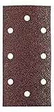 kwb Schleifstreifen 93x186 mm aus Edelkorund mit Körnung 40, 80, 240, werkzeugloser Wechsel, Vollkunstharz-Verleimung und verstärkter Papierträger für den groben und feinen Schliff von Holz und Metall