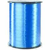 Clairefontaine 601713C Spule Geschenkband glatt (500 m x 7 mm, ideal für Bastelprojekte und Geschenke) 1 Stück blau
