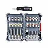 Bosch Professional 45-teiliges Pick and Click-Schrauberbit Mixed Set (PH 1/2/3, PZ 1/2/3, SL 3/4/5/6, HEX 3/4/5/6, T 10/15/20/25/27/30/40, TH 10/15/20/25/27/30/40, Zubehör Bohrmaschine)