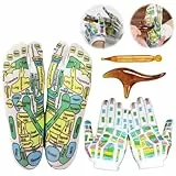 KUIRUNRX® Reflexzonen Socken, Fußreflexzonen Socken, Fußreflexzonen Socken Handschuhe, Reflexology Socks mit Massage Tools, Für Eine Verbesserte Fußgesundheit (Männer 40-44)