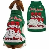 IECOii Sweater Für Hunde,Schildkrötenhals Hunde Fleece Pullover,Weihnachtspulli Hund,Gestrickt Hundepullover Halloween,PulloverHunde,Einfach Auf Hundekleidung,Weich Weihnachtspullover Hund,Grün,XL