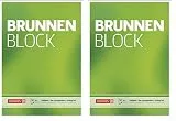 BRUNNEN 1052726 Briefblock/Schreibblock Block (A4, blanko, 50 Blatt, 70 g/m²) (Packung mit 2)