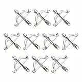 TENDYCOCO 20 stücke Legierung Pfeil und Bogen Anhänger Delicate Charms DIY Schmuckherstellung Zubehör für Halskette Armband (Antik Silber)
