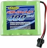 Carson 500608240 4,8V/400mAh NiMH Akku RC-BAU JST - RC Akku, Ersatzakku, Akku für ferngesteuerte Autos, RC Auto, Akku für RC Modelle, RC Batterie, Farblos