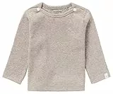 Noppies Unisex Baby U Tee ls Rib Natal T-Shirt, Taupe Melange-P757, 74