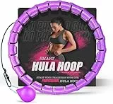 Hula Hoop Reifen Erwachsene Abnehmen und Massage, hulahuppreif zum abnehmen trainiert Hüfte, Beine, Po, hoopie der nie Herunterfällt, Hula Hoop mit Gewicht Kugel inkl