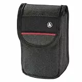 Hama Kameratasche Valletta für Digitalkamera (Fototasche klein für Kompaktkamera, mit Gürtelschlaufe, Klettverschluss, reißfestes Polyester, 6 x 4 x 11 cm) schwarz