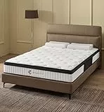 KOANTTI Matratze für Einzelbett, Hybrid-Memory-Schaum und Taschenfederkernmatratzen, 25 cm tief, orthopädische Unterstützung, Einzelfederkernmatratzen, mittelweiche Matratze, ideal für erholsamen