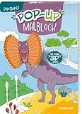 Pop-up Malblock. Dinosaurier: Ausmalen mit 3D-Effekt (Malbücher und -blöcke)