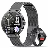 Baolubao Smartwatch Damen mit Telefonfunktion - 1.26' HD Display, KI-Sprachassistent, Fitness Tracker mit Pulsuhr SpO2 Schlafmonitor, 2 Armbänder, 100+ Sportmodi Sportuhr, Uhr Damen für iOS Android
