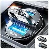 JOYROOM 2 Stück 125W Zigarettenanzünder USB C – Mini KFZ Ladegerät mit Zugring, [PD 65W & QC 60W] Superschnell Auto Ladegerät, USB Adapter Auto für iPhone 17 16, Samsung S26 S25, iPad & 12V/24V Auto