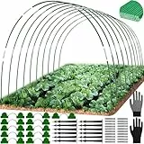 Folientunnel für Hochbeet,Pflanztunnel Bögen für Hochbeet,50 PCS Tunnelbögen Hochbeet,Pflanztunnel für Hochbeet,Gewächshausreifen für Hochbeet,Gewächshaus Tunnel Bögen