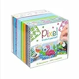 Pixel P29023 - Bastelset Vögel am See, Stecksystem als kreatives Hobby für Kinder ab 6 Jahre, Würfelbox mit Motivvorlagen und Pixelquadraten