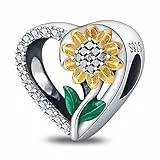Pandach Damen Charm Anhänger für Armband 925 Sterling Silber Charms Beads passend für Armband und Halskette, Kompatibel mit Europäischen Armbänder für Frauen Mädchen