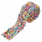 PandaHall Kristall Strass Trim Hotfix Band Bunte künstliche Edelstein Perlen Eisen auf Applique Kette Verzierung Nähen Zubehör für DIY Hochzeit Brautkleid Schuhe Telefon Dekor, 3,7 cm Breite