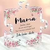 Linkax Geschenke für Mama Oma, Acryl Home Dekoration mit Spruch, Personalisiert Geburtstagsgeschenke für Mutter Oma Schwiegermutter Dankeschön Geschenk,Muttertagsgeschenk Muttertagsgeschenke für Mama