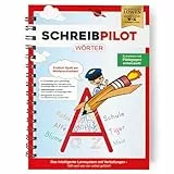 Schreibathlet Schreiblernheft mit vorgeprägten Wörtern – Übungsbuch mit patentierten Rillen zum Nachfahren – Von Lehrern & Pädagogen entwickelt – Schulkonform & mehrfach nutzbar