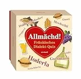 ars vivendi verlag Allmächd – Das fränkische Dialekt-Quiz: 66 Fragen zu Redensarten, Sprüchen & Sprachwitz aus Franken. Humorvolles Kartenspiel für Dialektfans & Rätselfreunde