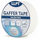 LLPT Panzertape | 50 mm x 32 m | Weißes Hochleistungs-Gaffing-Klebeband | Matt nicht reflektierend leicht abreißbar rückstandsfrei | für Kabelfotografie (PGT532P1WT)