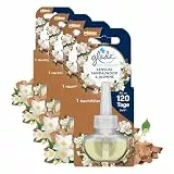 Glade electric scented oil Nachfüller, elektrischer Raumduft mit Duftöl, Sensual Sandalwood & Jasmine, 4er Pack (1 x 20 ml)