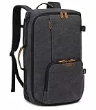 G-FAVOR 40L Reiserucksack Handgepäck Rucksack Groß Herren Damen, Canvas Laptop Rucksack für 15,6-17,3 Zoll Notebook Weekender für Reisen Arbeit Freizeit Schule Trekking Wandern